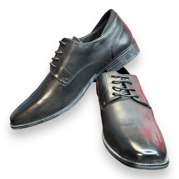 Bruno Marc Men Size 10.5 Leather Dress Formal Classic Lace-up Shoes - Picture 5 of 8